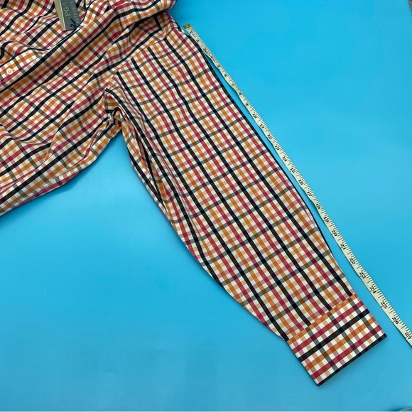 PGA Men’s Multicolor Plaid Button Down Cotton Shirt Size XL - Picture 9 of 12